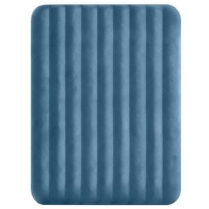 INTEX INTEX Luchtbed Met Pomp 152 x 203 x 25 cm Donkerblauw en grijs