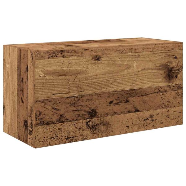 vidaXL Badkamerwandkast 60x25x30 cm bewerkt hout oud houtkleurig