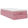 vidaXL Ottoman bed met matras 80x200cm fluweel roze