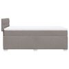 vidaXL Boxspring met matras stof taupe 90x200 cm