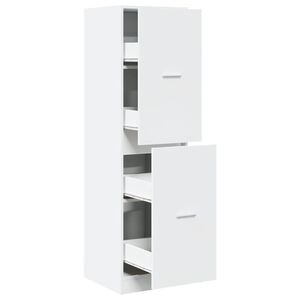 vidaXL Apothekerskast 40x41x144,5 cm bewerkt hout wit