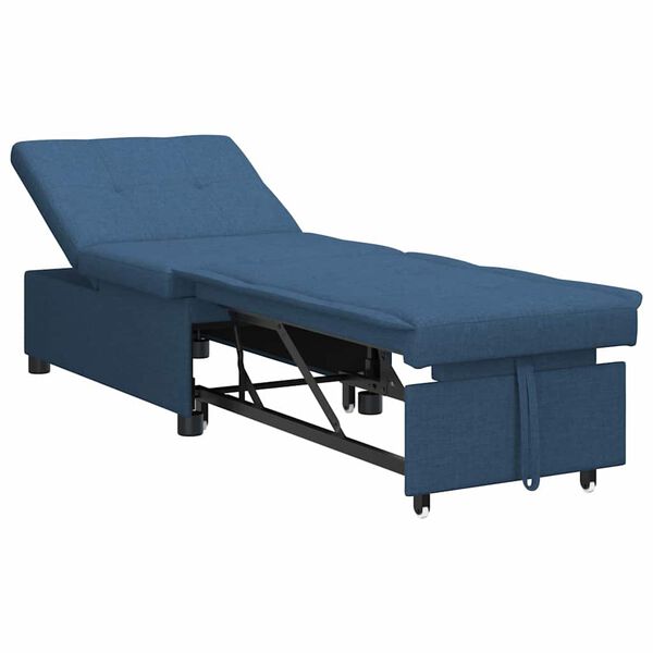 vidaXL Uittrekbare Sofa Bed Blauw 194 x 50 x 82 cm Multiplex