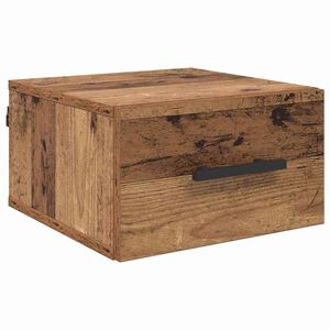 vidaXL Nachtkastje 35 x 35 x 20 cm Bewerkt hout Oud hout