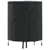 vidaXL Tafel Dek Effen Zwart 62 x 62 x 70 cm Stof