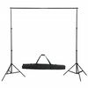 vidaXL Fotostudioset met lampen, paraplu's, achtergrond en reflector