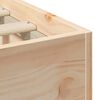 vidaXL Bedframe met opslag Bruin 75 x 190 cm Massief grenenhout