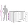 vidaXL Tuinopslagdoos Zwart 151,5 x 82 x 110,5 cm Staal