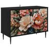 vidaXL Tv-meubel BORNE 69 x 33 x 50,5 cm Zwart eiken Bewerkt hout