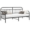 vidaXL Bedframe voor een daybed Zwart 90 x 200 cm Gepoedercoat staal