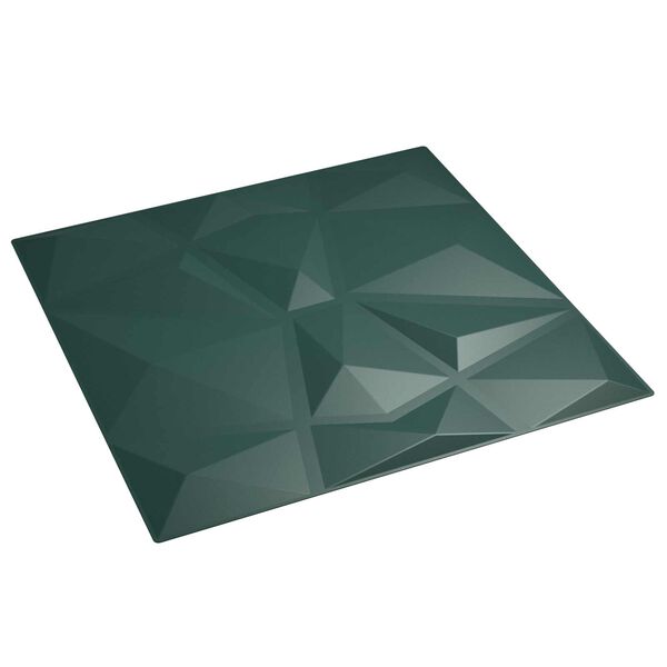 vidaXL Wandpanelen 24 pcs Groen 50 x 50 cm XPS Schuim