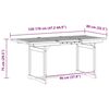 vidaXL Tuintafel (120-170)x80x75 cm massief acaciahout