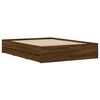 vidaXL Bedframe met lades bewerkt hout bruin eikenkleur 120x200 cm