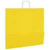 vidaXL Papieren zakken 50 st met hengsels 54x15x49 cm geel