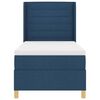 vidaXL Boxspringbed met matras met LED Blauw 90 x 190 cm Stof