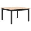 vidaXL Salontafel Naturel 60 x 60 x 36 cm Massief grenenhout