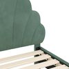 vidaXL Bedframe voor kinderen met hoofdbord Zeegroen 80 x 200 cm