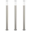 vidaXL Bolderverlichting 3 stuks 110 cm RVS IP44