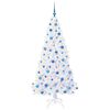 vidaXL Kunstkerstboom met 300 LED Wit 180 cm PVC en staal