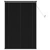 vidaXL Venetiaanse jaloezie Zwart 150 x 100 cm 25 mm PVC