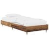 vidaXL Bedframe Oud hout 80 x 200 cm Bewerkt hout