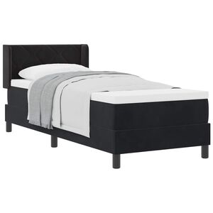 vidaXL Boxspringbed met hoofdeinde Zwart 200 x 80 cm Fluweel