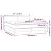 vidaXL Boxspring met matras en LED fluweel donkergroen 160x200 cm