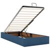 vidaXL Ottoman bed met matras en LED's 80x200cm stof blauw
