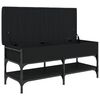 vidaXL Schoenenbank 102x42x45 cm bewerkt hout zwart