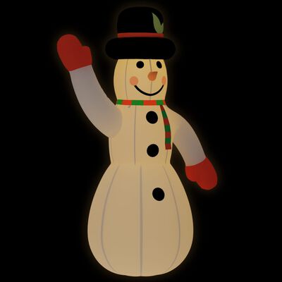 VidaXL Sneeuwpop met LED's opblaasbaar 1000 cm