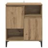 vidaXL Dressoir Artisan Eiken 60 x 35 x 70 cm Bewerkt hout