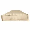 vidaXL Pallet Kussen Set 2 pcs Beige 180 x 40 x 8 cm 100% Polyester