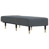 vidaXL Chaise longue fluweel donkergrijs