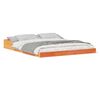 vidaXL Bedframe Wasbruin 140 x 210 cm Massief grenenhout