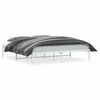 vidaXL Bedframe metaal wit 180x200 cm