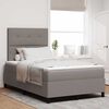 vidaXL Boxspringbed met matras met hoofdeinde Taupe 120 x 190 cm Stof