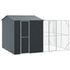 vidaXL Vogelkooi Antraciet 425 x 304 x 247 cm Gegalvaniseerd staal