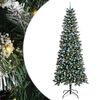 vidaXL Kunstkerstboom met 300 LED Groen 240 cm PVC en Plastic en Staal