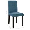 vidaXL Eetkamerstoelen 6 st fluweel blauw