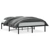 vidaXL Bedframe metaal zwart 140x190 cm