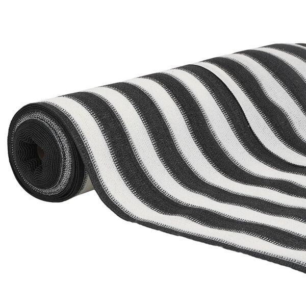 vidaXL Privacynet 75 g/m&sup2; 1,5x10 m HDPE antracietkleurig en wit