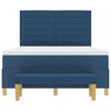 vidaXL Boxspring bed met matras met hoofdeinde Blauw 160 x 200 cm Stof
