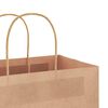 vidaXL Papieren zakken 50 st met hengsels 26x12x35 cm bruin