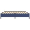 vidaXL Bedframe zonder matras stof blauw 200x200 cm