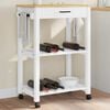 vidaXL Keukentrolley MONZA 60x40x88,5 cm massief grenenhout