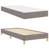 vidaXL Boxspringbed met matras Taupe 80 x 200 cm Stof