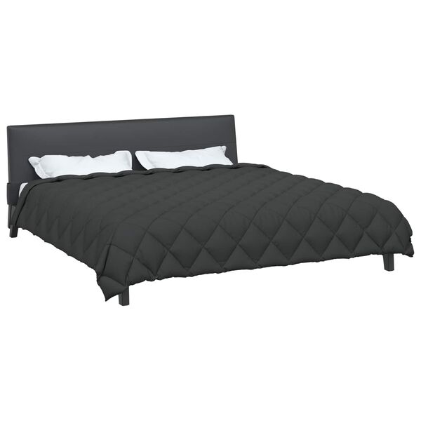 vidaXL Winter Dekbed Antraciet 220 x 200 cm Microfiber