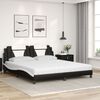 vidaXL Bed "Viana" met matras kunstleer zwart en wit 180x200 cm