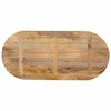 vidaXL Tafelblad ovaal 140x60x3,8 cm massief mangohout
