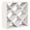 vidaXL Wijnrek 2 pcs Wit 62 x 25 x 62 cm Massief grenenhout