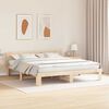 vidaXL Bedframe met hoofdeinde Naturel 200 x 200 cm Massief grenenhout